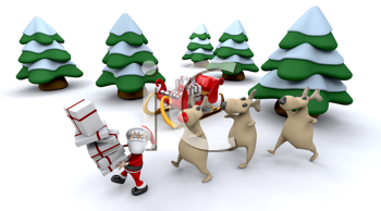 Santas Sleigh Clipart