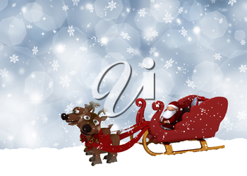 Santas Sleigh Clipart