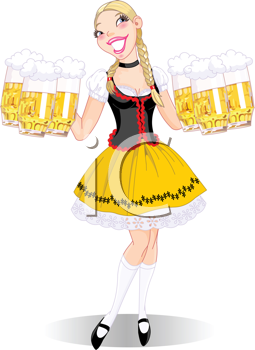 Waitress Clipart