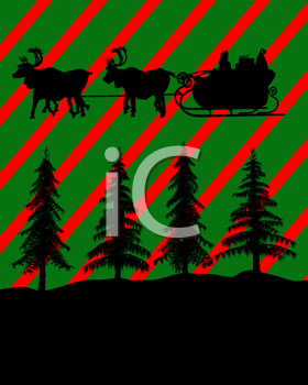 Santas Sleigh Clipart