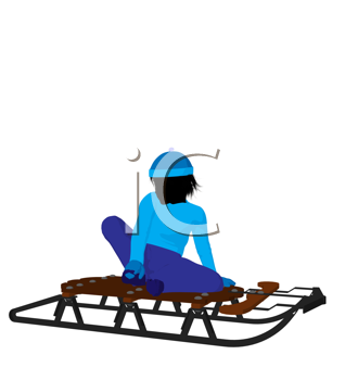 Santas Sled Clipart