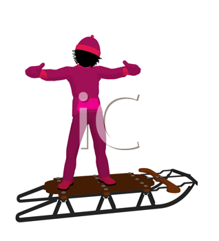 Santas Sled Clipart