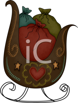 Santas Sleigh Clipart