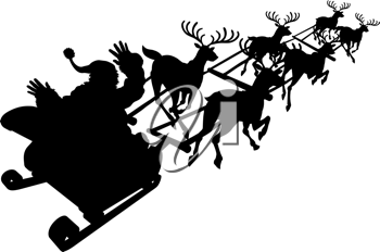 Santas Sleigh Clipart