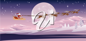 Santas Sleigh Clipart