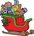 Santas Sleigh Clipart