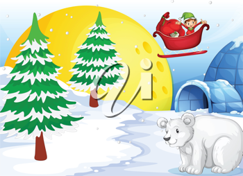 Santas Sled Clipart