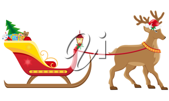 Santas Sleigh Clipart