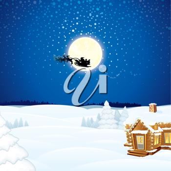 Santas Sleigh Clipart