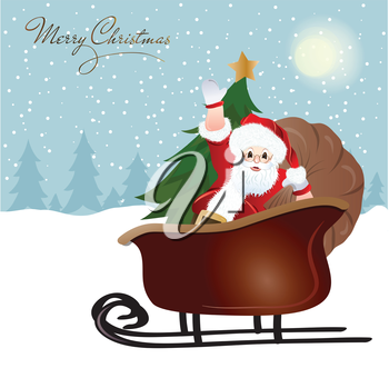 Santas Sleigh Clipart