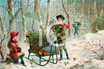 Victorian Christmas Clipart