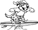 Surfing Clipart