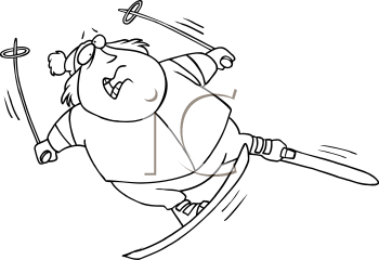 Skiing Clipart