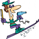 Skiing Clipart