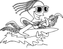Surfing Clipart