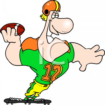 football ball cartoon. Football Clipart