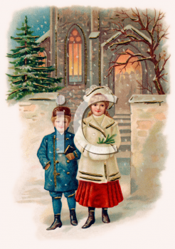 Victorian Christmas Clipart