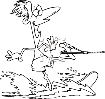 Skiing Clipart