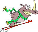 Skiing Clipart