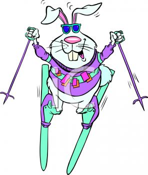 Skiing Clipart