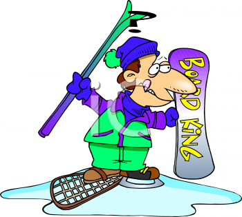 Skiing Clipart