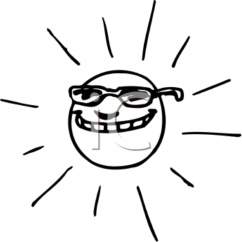 clip art sun with sunglasses. Sunglasses Clipart