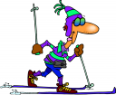 Skiing Clipart