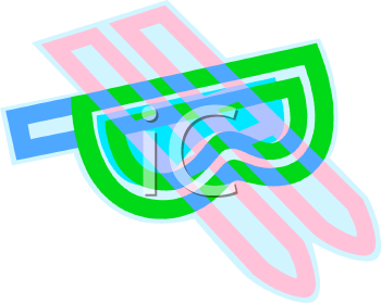Skiing Clipart