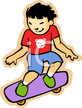 Skateboarding Clipart