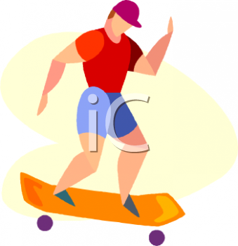 Skateboarding Clipart