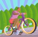 Biking Clipart