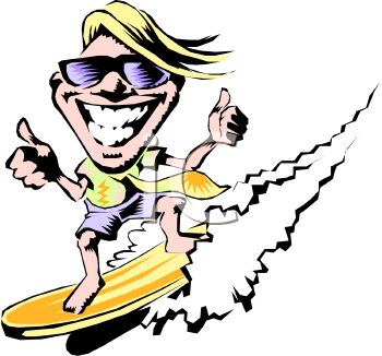 Surfing Clipart
