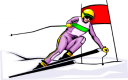 Skiing Clipart