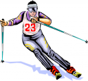 Skiing Clipart