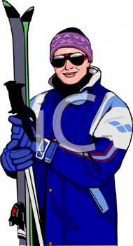 Skiing Clipart
