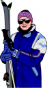 Skiing Clipart