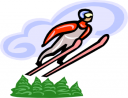 Skiing Clipart