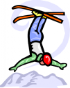 Skiing Clipart