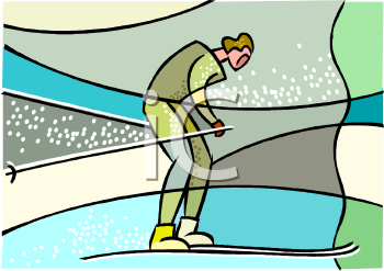 Skiing Clipart