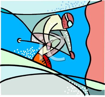 Skiing Clipart