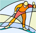 Skiing Clipart