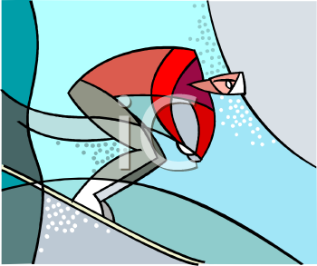 Skiing Clipart