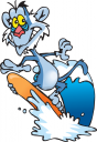 Surfing Clipart