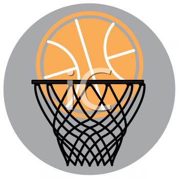 basketball hoop and ball. Ball Clipart