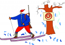 Skiing Clipart