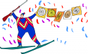 Skiing Clipart
