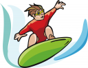 Surfing Clipart