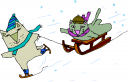 Skiing Clipart