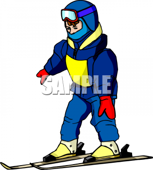 Skiing Clipart