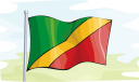 Congo Flag Clipart